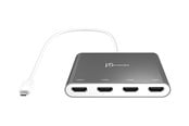 Skærmkabel - j5create USB-C to 4-Port HDMI Multi Monitor Adapter - JCA366-N