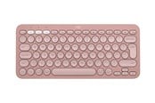Tastatur - Logitech Pebble Keys 2 K380s Wireless Keyboard - Tonal Rose - Tastatur - Universal - Pink - 920-011853