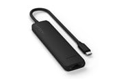 Dockingstation - Satechi 7-in-1 USB-C Slim Multiport Adapter with Ethernet - Black - ST-P7SK