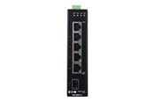 Switch - Tripp Lite Eaton  series 5-Port Managed Industrial Gigabit Ethernet Switch - 10/100/1000 Mbps GbE SFP Slot -40° to 75°C DIN Mount - NGI-M05-C1