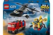 LEGO®  - LEGO City 60462 Remix – helikopter, brandbil og ubåd - 60462