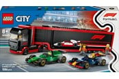 LEGO® - LEGO 60445 F1®-lastbil med RB20 og AMR24 F1®-biler - 60445