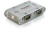 Netværksadapter (netkort, printserver mv.) - DeLOCK USB 2.0 to 4 Port Serial HUB - 87414