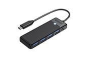 USB hub - ORICO Hub 4in1 USB A3.0x4 (black) USB hub - USB 3.0 - 4 ports - Sort - PAPW4A-C3-015-BK-EP