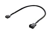 Strømkabel (ekstern) - Deltaco - fan power extension cable - 4 pin fan connector to 4 pin fan connector - 30 cm - SSI-64