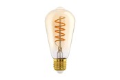 Lyskilder - EGLO LED pære ST64 Spiral 4W/820 245 lumen amber dæmpbar E27 - 110083