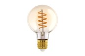 Lyskilder - EGLO LED pære G80 Globe 4W/822 270 lumen klar E27 - 110075