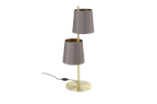 Lamper - EGLO ALMEIDA 2 bordlampe, børstet messing - 99611