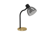 Lamper - EGLO MACERE bordlamoe, black/børstet messing - 901062