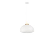 Lamper - EGLO SUMMERHILL pendel, hvid/træ - 44065