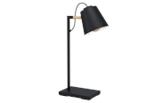 Lamper - EGLO LACEY bordlampe, sort/brun - 43613