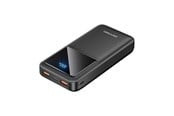 Powerbank - Vention Powerbank FHLB0 20000mAh Micro-USB USB-C 2xUSB-A 22.5W (black) Powerbank - Sort - 20000 mAh - FHLB0