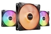 Kabinet Køler - be quiet! LIGHT WINGS LX 120 (3-pack) - Kabinet køler - 120mm - Sort med RGB LED lys - 25 dBA - BL121