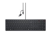 Tastatur - Dell Wired Collaboration Keyboard KB525C - keyboard - QWERTY - US International Input Device - Tastatur - Universal - Sort - KB525C-EN-EMEA