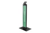 Skærmholder - Compulocks BrandMe stand - for LCD display - brandable with large base plate - black - 140BLBPB