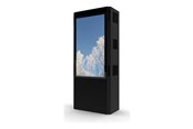 Vægbeslag, AV-Beslag & AV-Møbler - HI-ND Totem stand - for digital signage LCD panel - outdoor dual sided portrait - black - Maks - Maks størrelse 55" - OD5517-8201-02