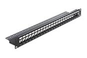 Netværkstilbehør - DeLOCK 19" Keystone Patch Panel 24-Port black - 43277