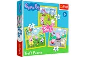 Puslespil - Trefl Puzzle - Peppa Pig - Peppas Happy Day (3in1) Floor - TFL34849