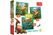 Puslespil - Trefl Puzzle - The Extraordinary World of Dinosaurs (3in1) Floor - TFL34837