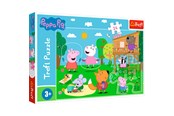 Puslespil - Trefl Puzzle - Peppa Pig - Fun in the Grass (24 Maxi pieces) Floor - TFL14342
