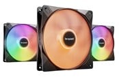 Kabinet Køler - be quiet! LIGHT WINGS LX 140 (3-pack) - Kabinet køler - 140mm - Sort med RGB LED lys - 23 dBA - BL127