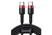 USB kabel - Baseus USB-C - USB-C PD QC cable 100W 5A 480Mb/s 2m - black and red - CATKLF-AL91