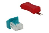 Netværkstilbehør - DeLOCK RJ45 Secure Clip With Plug Set 6 Pieces - 86425