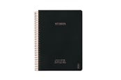 Blokke, Formularer & Notesbøger - KOZO Notesbog A5 Ternet Premium Black - 321903