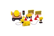Dukke, bamse og udstyr - Tidlo Wooden Dollhouse Construction Workers Construction Material 13 pcs. - T0418