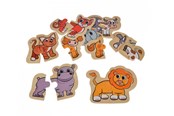 Babylegetøj - Eichhorn Wooden Animal Puzzle 16 pcs. - 100005206
