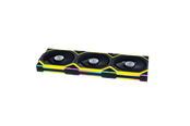 Kabinet Køler - Lian Li UNI FAN SL Wireless Reverse 3-pack Black - Kabinet køler - 120mm - Sort med RGB LED lys - 29 dBA - G99.12RSL1W3B.00