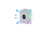 Kabinet Køler - Lian Li UNI FAN SL Wireless LCD Reverse White - Kabinet køler - 120mm - Hvid med RGB - 31 dBA - G99.12RSLLCD1W1W.00