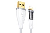 USB kabel - Joyroom Star-Cloud Series A3 USB-A / Lightning Cable 2.4A 1.2m with Smart Switch - White - S-UL012A3 1.2m White