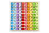 Babylegetøj - Bigjigs Wooden Number Blocks in a Square Board 100 pcs. - BJ144