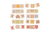 Puslespil - Bigjigs Wooden Jigsaw Puzzle Number Tiles 30 pcs. Wood - BJ261