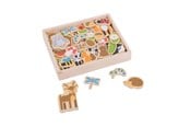 Kreativt Legetøj - Bigjigs Wooden Magnets Bunch 35 pcs. - BJ275