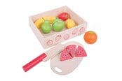Rolleleg - Bigjigs Wooden Box with Cutting Fruit - BJ472