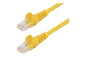 Netværkskabel - StarTech.com 0.5m Yellow Cat5e / Cat 5 Snagless Ethernet Patch Cable 0.5 m - patch cable - 50 cm - yellow - Gul - 0.5m - 45PAT50CMYL