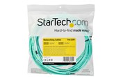 Netværkskabel - StarTech.com 7 m OM4 LC to LC Multimode Duplex Fiber Optic Patch Cable - Aqua - 50/125 - Fiber Optic Cable - 40/100Gb - LSZH (450FBLCLC7) - patch cable - 7 m - aqua - Blå - 7m - 450FBLCLC7
