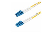 Netværkskabel - StarTech.com 25m (82ft) LC to LC (UPC) OS2 Single Mode Duplex Fiber Optic Cable - patch cable - 25 m - yellow - Gul - 25m - SMDOS2LCLC25M