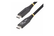 USB kabel - StarTech.com 50cm (1.6ft) USB4 Cable USB-IF Certified USB-C Cord 40Gbps - USB-C cable - 24 pin USB-C to 24 pin USB-C - 50 cm - 50C-40G-USB4-CABLE