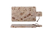 Køkkentilbehør - Bloomingville - Nukaka Cutting Board - Brown - Marble H 1.5cm B 20 cm - 82059541