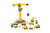 Trælegetøj - Bigjigs Wooden Crane & Construction Vehicles - BJT200