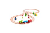 Trælegetøj - Bigjigs Wooden Train Set 26 pieces. - BJT012