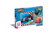 Puslespil - Clementoni Jigsaw Puzzle Super Color Square Hot Wheels 3x48pcs. - 25313
