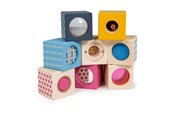 Babylegetøj - Bigjigs Wooden Senses Building Blocks - 34045