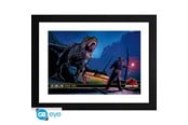 Merchandise - ABYstyle - JURASSIC PARK Framed print Alan Grant vs T-Rex - Billede - GBYDCO695