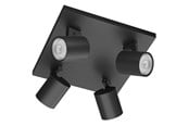 Lamper - Philips Runner plate/spiral black 4x20W 230V - 929003205001