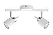 Lamper - Philips Meranti 2-spotskinne, hvid - 929003253601