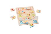 Puslespil - Goki Wooden Jigsaw Puzzle Learn to Count 20 pcs. Wood - 57344
